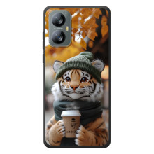 Друкований чохол 'Звірята з кавою' для Blackview A52 Pro (Тигр з кавою)