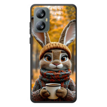 Друкований чохол 'Звірята з кавою' для Blackview A52 Pro (Зайчик з кавою)