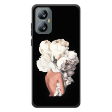 Чехлы (ART) Цветы на Blackview A52 (VPrint) (Білі квіти)