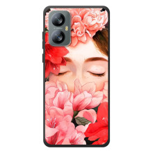 Чехлы (ART) Цветы на Blackview A52 (VPrint) (Очі в квітах)