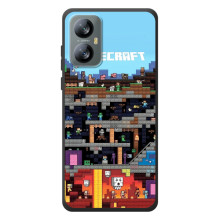 Чехол Майнкрафт на Blackview A52 (AlphaPrint) Minecraft – фон Minecraft
