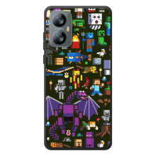 Чехол Майнкрафт на Blackview A52 (AlphaPrint) Minecraft – Коллаж Майнкрафт
