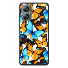 Чехол с принтом для Блэквью А52 - (Прикольные) (AlphaPrint) (Яркие бабочки)