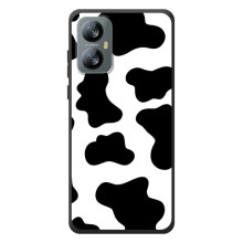 Чехол с принтом коровы на Блэквью А52 – Черный принт