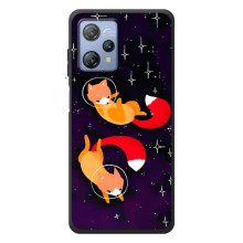 Чехлы с картинкой Лисички для Blackview A53 Pro (VPrint) (Лисички космонавты)