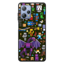 Чехол Майнкрафт на Blackview A53 Pro (AlphaPrint) Minecraft (Коллаж Майнкрафт)