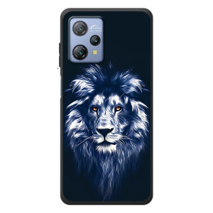Чехол с картинкой на Blackview A53 Pro – Лев - синий
