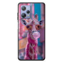 Чехол с принтом стильные животные для Блэквю А53 Про (Стильный жирав)