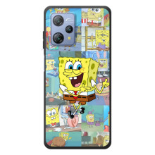 Силиконовый чехол Спанч Боб на Блэквью А53 Про (Радостный Спанч Боб)