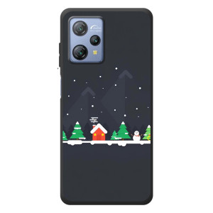 Силиконовый бампер на рождество для Blackview A53 Pro (Город зимний)