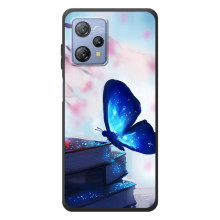 Силиконовый бампер с картинкой животных для Blackview A53 Pro (Бабочка синяя)