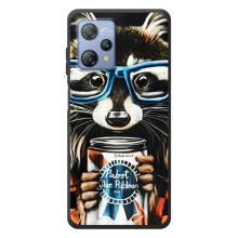 Силиконовый Чехол с Енотами на Blackview A53 Pro (Енот в очках)