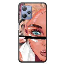 Силиконовый Чехол на Blackview A53 Pro с картинкой Стильных Девушек (Девушка и ресницы)