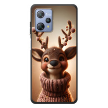 Яскравий чохол для Blackview A53 Pro з Зимові Оленята (Олень в светрі)