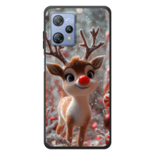 Яскравий чохол для Blackview A53 Pro з Зимові Оленята (Олень з носом)