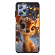 Яскравий чохол для Blackview A53 Pro з Зимові Оленята (Оленятко серед герлянд)