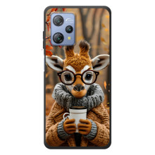 Печатный чехол «Зверята с кофе» для Blackview A53 Pro (Жираф с кофе)