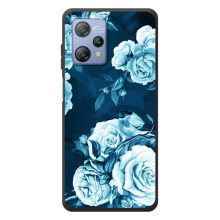 Чехлы (ART) Цветы на Blackview A53 (VPrint) – Голубые Бутоны