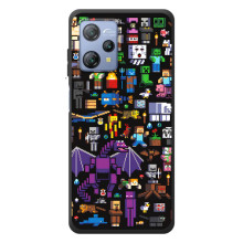 Чехол майнкрафт для Blackview A53 (Все персонажи)