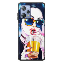 Чехол с картинкой Модные Девчонки Blackview A53 (Девушка с коктейлем)