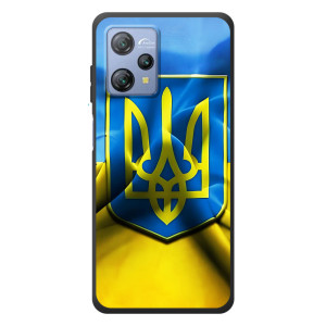 Чехол с картинкой (Патриотический ГЕРБ) на Blackview A53 – Герб и Флаг Украины
