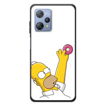 Чехол с Симпсонами для Blackview A53 (VPrint) – Гомер с пончиком