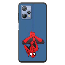 Чехол Супергерой Человека Паука на Blackview A53 (На паутине)