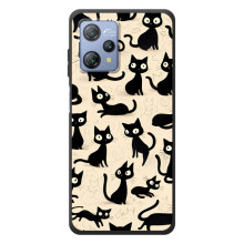 Чехол с рисунком кот на Blackview A53 (Черные коты)