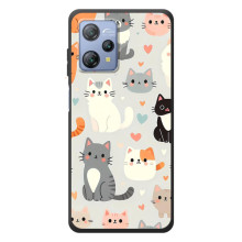 Чехол с рисунком кот на Blackview A53 (Коллаж котов)