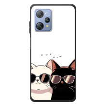 Чехол с рисунком кот на Blackview A53 (Коты в очках)