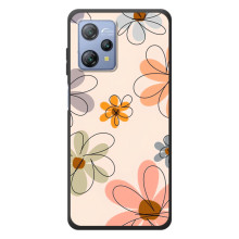 Чехол с цветочным принтом на Блацвью А53 (Разноцветные цветы)