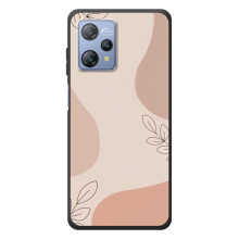 Чехол цветочный дизайн для Blackview A53 – Коричневый фон