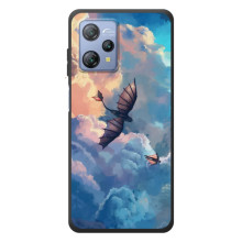 Чехол с принтом дракон Беззубик для Блэквю А53 – Беззубик в небе