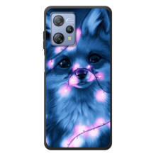 Чехол с принтом лисички на Блэквю А53 – Лисица с гирляндой