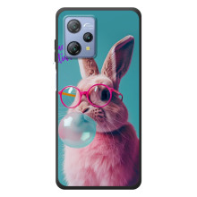 Чехол с принтом стильные животные для Блацвью А53 (Кролик в очках)