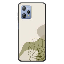 Силиконовый чехол с принтом в цветах на Blackview A53 (Монстера зелёная)