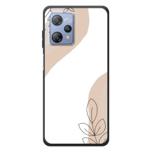 Силиконовый чехол с принтом в цветах на Blackview A53 (Нюдовый дизайн)