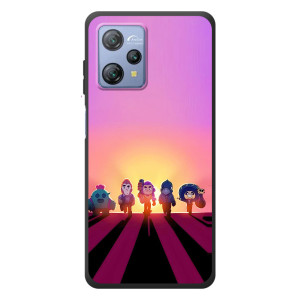 Силиконовый Чехол на Blackview A53 с картинкой Brawl Stars – Персонажи в закате