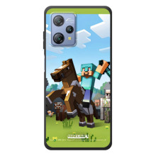 Чехлы для Blackview A53 (Персонажи Майн Крафт) (На коне)
