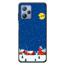Силиконовый бампер на рождество для Blackview A53 (Город в снегу)