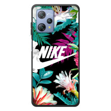 Силиконовый Чехол на Blackview A53 с картинкой Nike (Цветочный Nike)