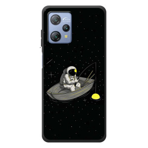 Силиконовый Чехол с принтом "Космонавты" на Blackview A53 – Космонавт на рыбалке