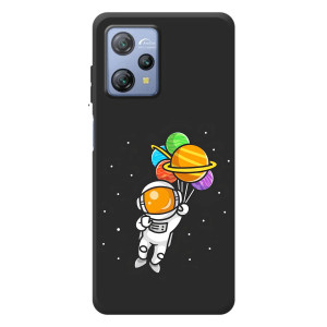 Силиконовый Чехол с принтом "Космонавты" на Blackview A53 – Космонавт с шариками