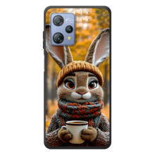 Печатный чехол «Зверята с кофе» для Blackview A53 (Зайчик с кофе)