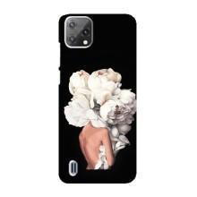 Чехлы (ART) Цветы на Blackview A55 (VPrint) – Білі квіти
