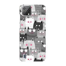 Чехлы с Котиками для Blackview A55 (VPrint) (Рисованные котики)