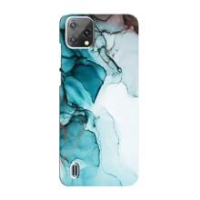Чохол для Блеквю А55 - з принтом (Дизайнерські) (AlphaPrint) (Бірюзовий мрамор)