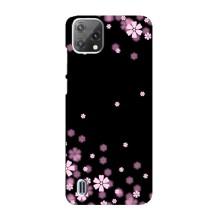 Чохол для Блеквю А55 - з принтом (Дизайнерські) (AlphaPrint) (Квіти маленькі)