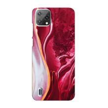 Чохол для Блеквю А55 - з принтом (Дизайнерські) (AlphaPrint) (Мрамор червоний)