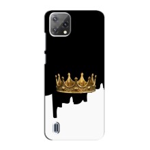 Чехол (Корона на чёрном фоне) для Блеквью А55 – Золотая корона